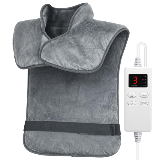 NBKLS heating pad for neck and shoulders with secure wearable design provides targeted warmth and therapy