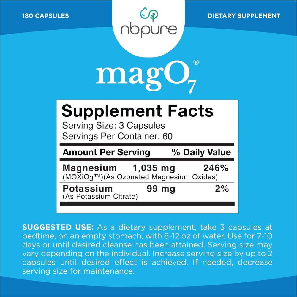 nbpure MagO7 packaging on shelf in a bathroom setting.