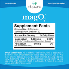 nbpure MagO7 packaging on shelf in a bathroom setting.