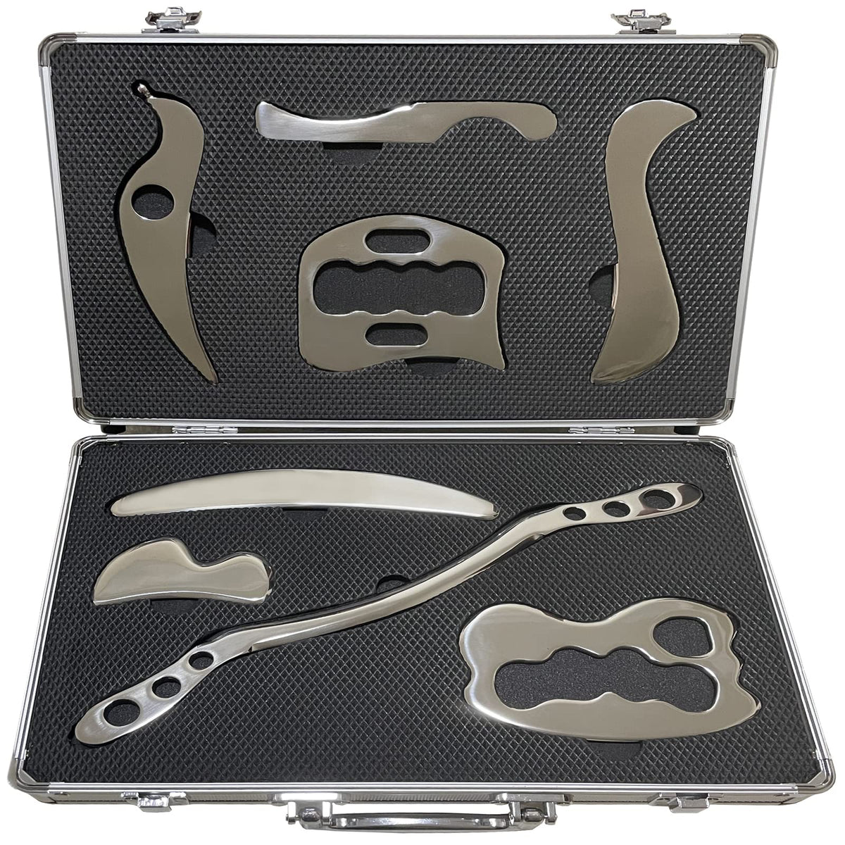 NCCYOOT Gua Sha Set—stainless steel face scraper for precise facial massage and circulation.