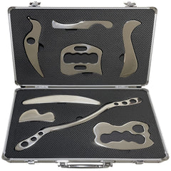 NCCYOOT Gua Sha Set—stainless steel face scraper for precise facial massage and circulation.