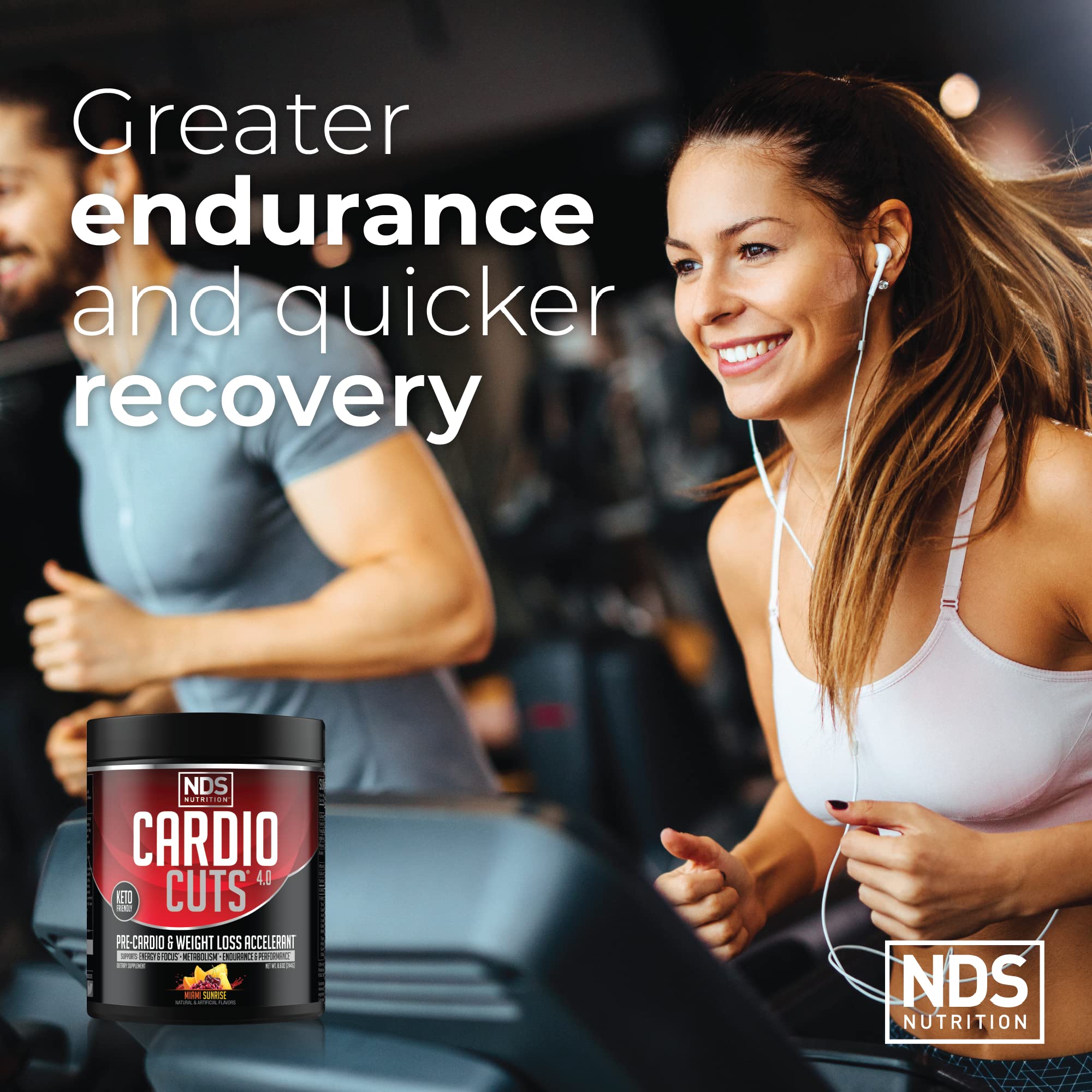 NDS Nutrition Cardio Cuts 4.0 Miami Sunrise tub side view