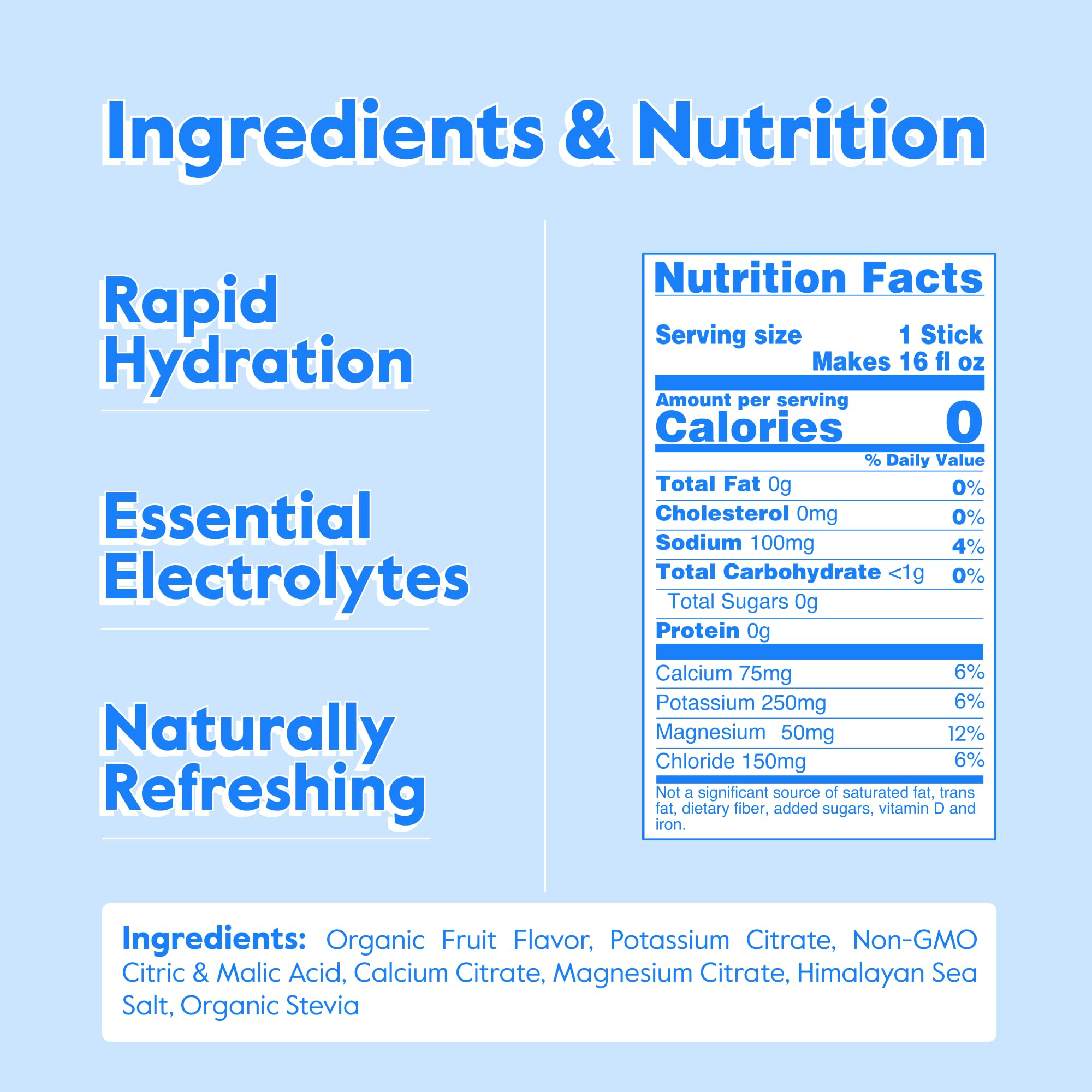 Nectar Hydration Packets pouring into a glass for fast hydration during workouts.