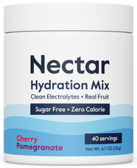 Nectar Sugar Free Electrolytes Powder Cherry Pom tub—zero calories for everyday hydration.