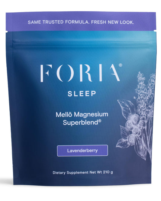 Ned mellö magnesium powder tub with lavenderberry flavor for a calm evening.
