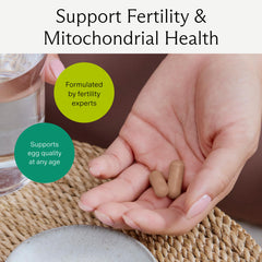 Needed Egg Quality Support label closeup highlights third-party tested purity.