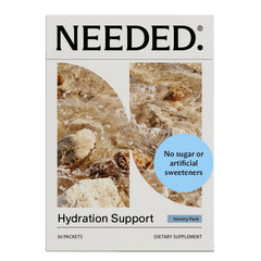 Needed hydration packet with fruit flavor for daily electrolyte support during activity.