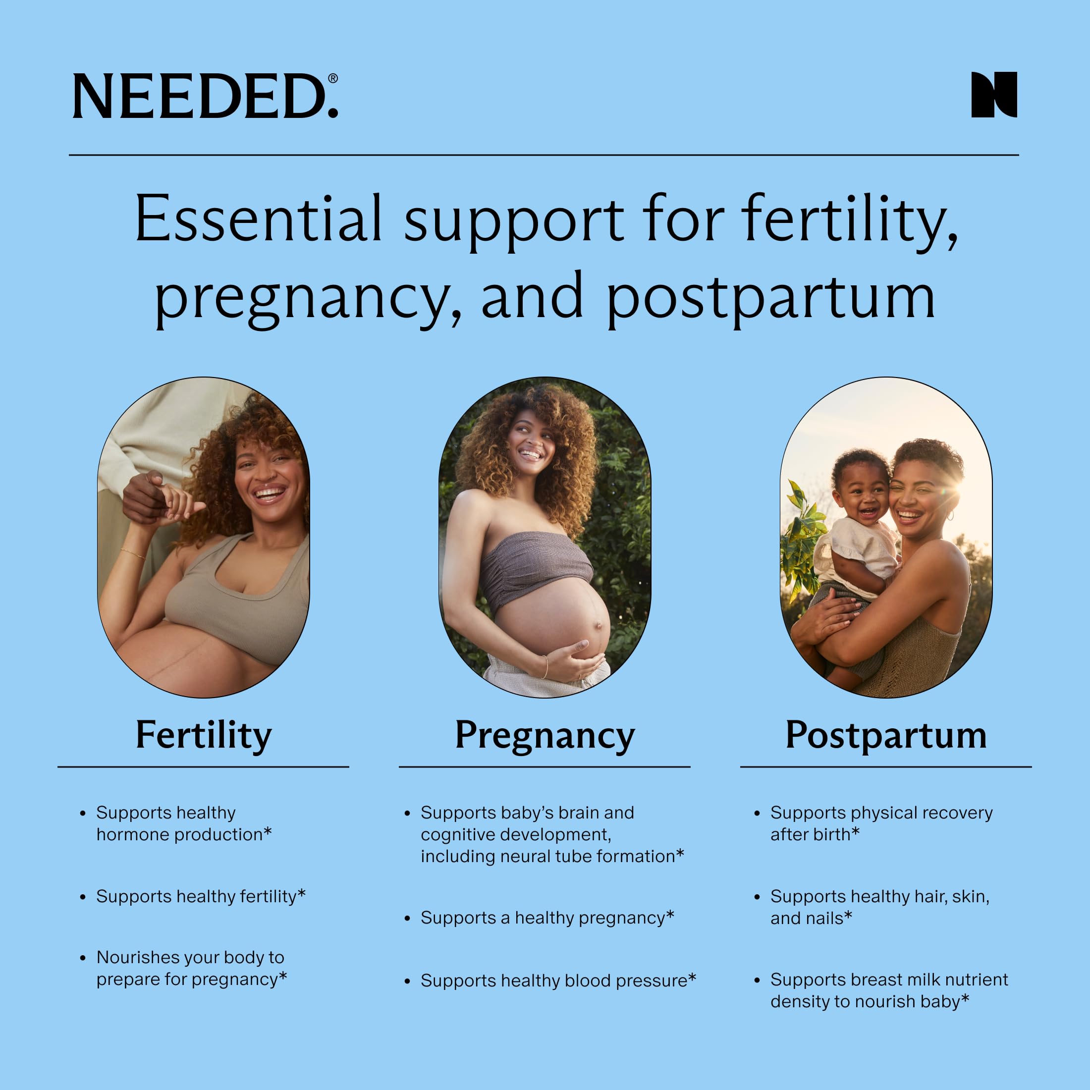 Needed Prenatal capsules in hand ready for daily use.