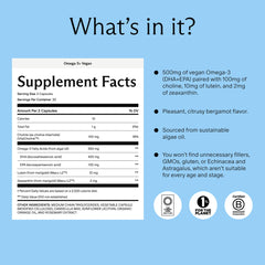 Needed Prenatal Omega-3 capsules show a two-capsule daily dose.