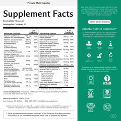 Needed Prenatal usage tips with a hand holding capsules for routine.