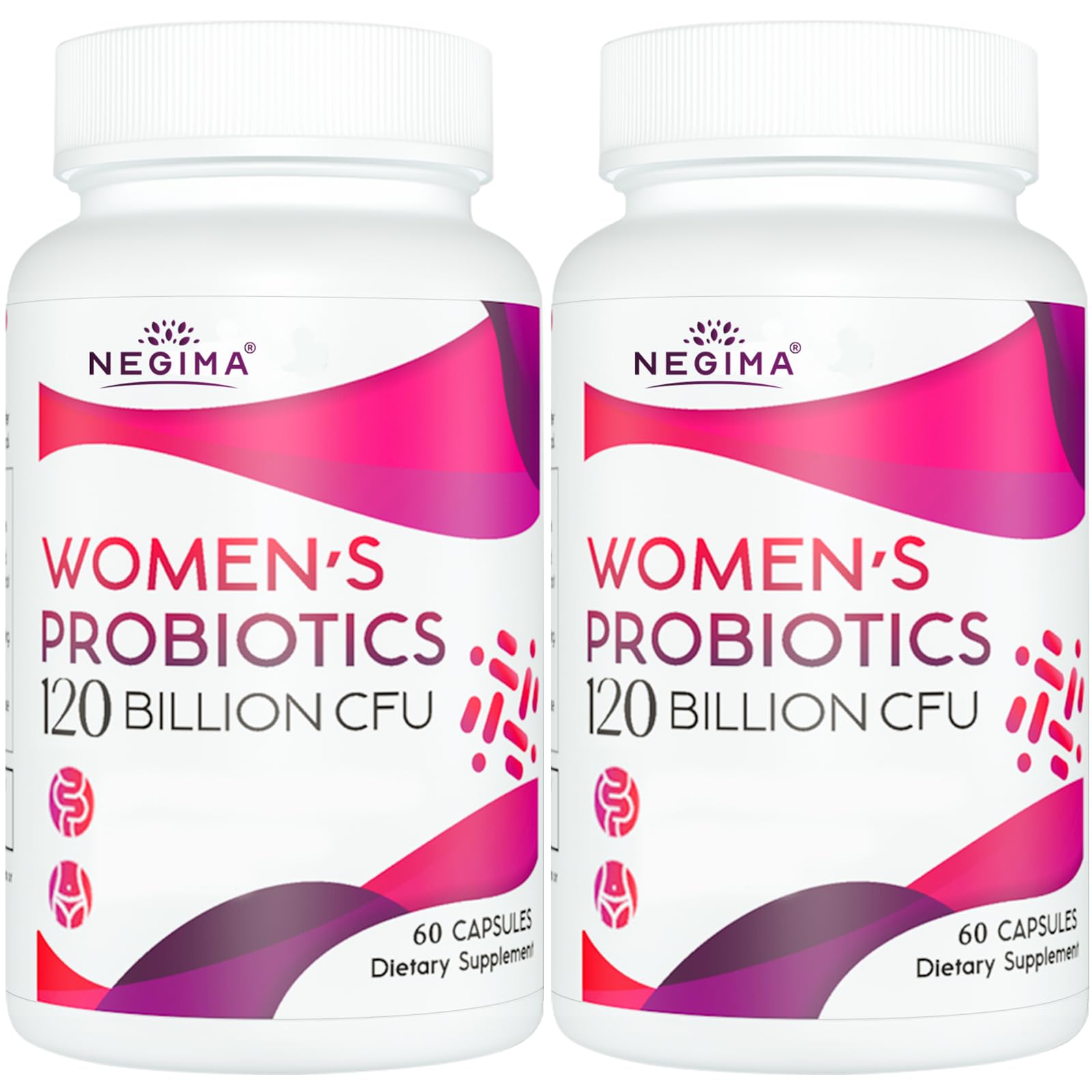 Negima menopause probiotics bottle front for daily gut support and comfort
