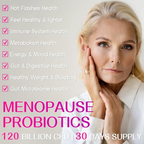 Negima menopause probiotics label view highlights 13-in-1 blend for overall symptom support
