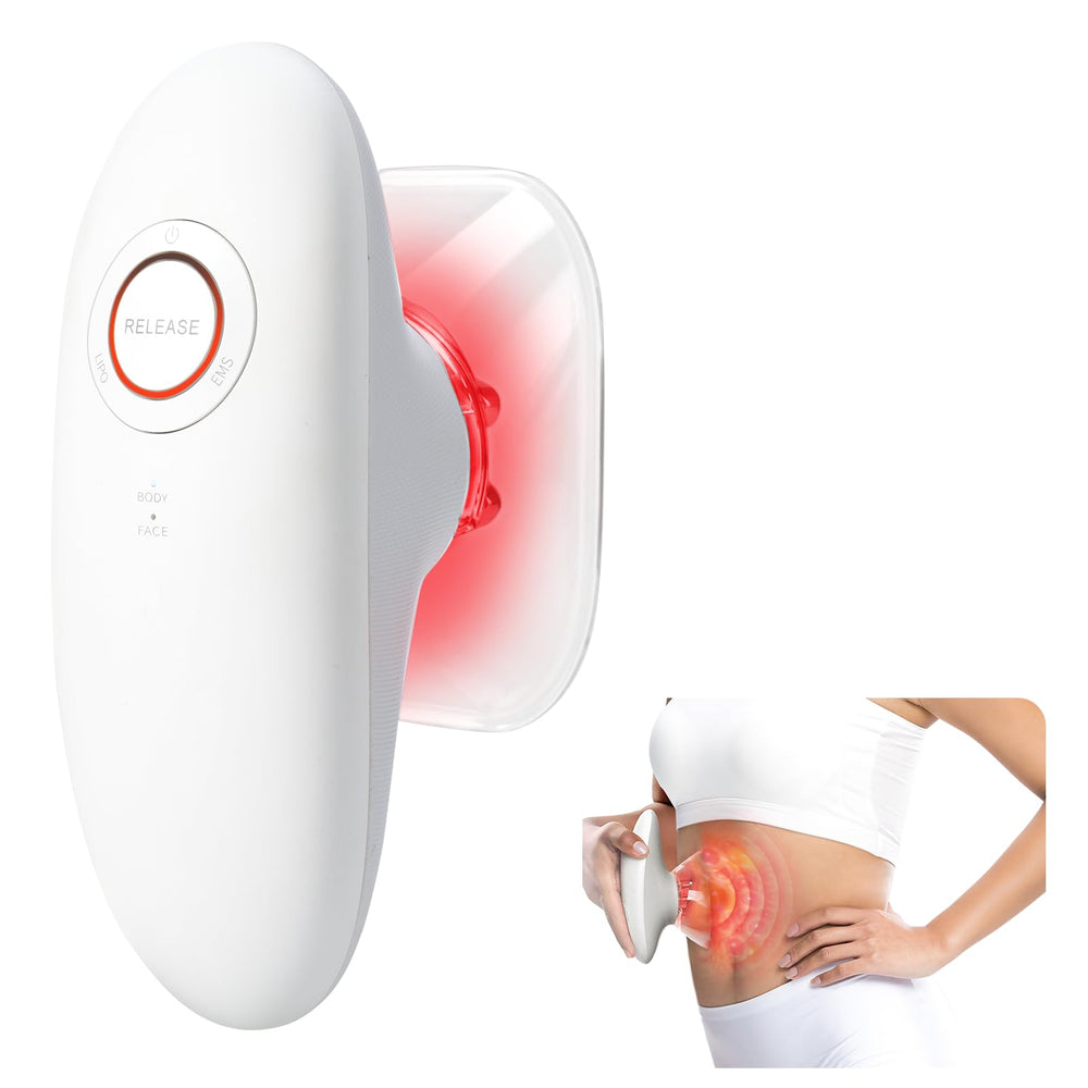 NeibuGlow arm-cup in use for targeted at-home massage.