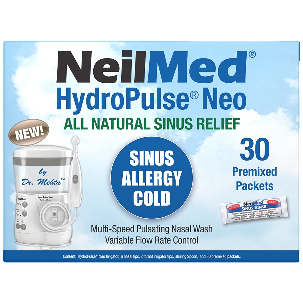 NeilMed HydroPulse Neo base unit enabling easy at-home nasal irrigation