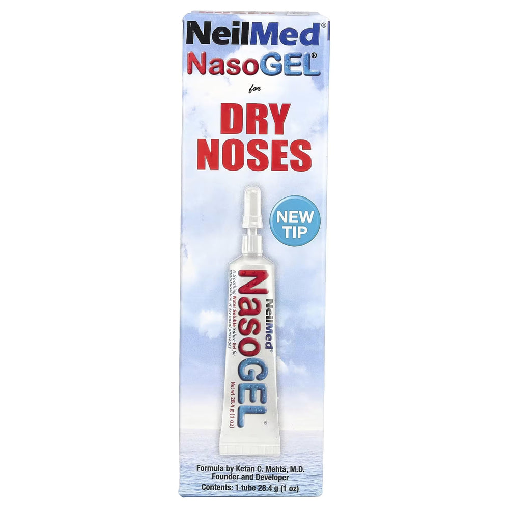 NeilMed Nasogel dry noses bottle demonstrating moisturizing gel