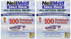 NeilMed Sinus Rinse box packaging with multilingual brochure for easy setup.