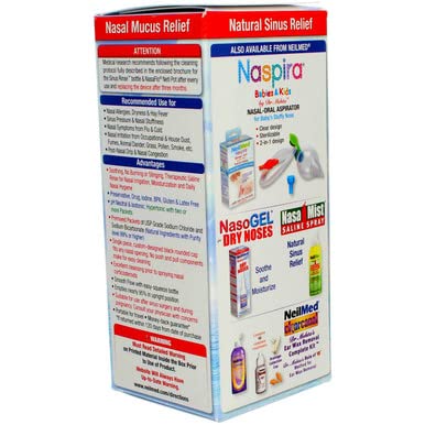 NeilMed Sinus Rinse Starter Kit clean bottle for hygienic reuse.