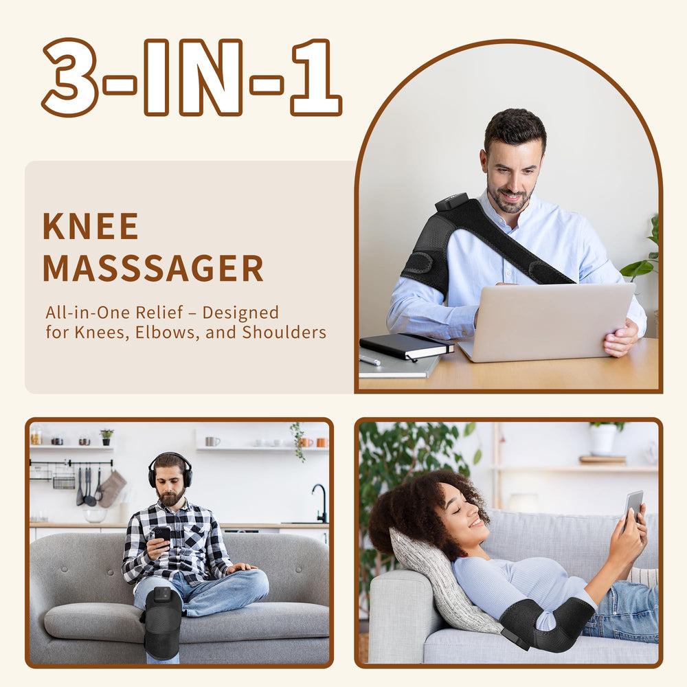 Nekteck 3-in-1 wrap fits knee, elbow, and shoulder for targeted warmth.