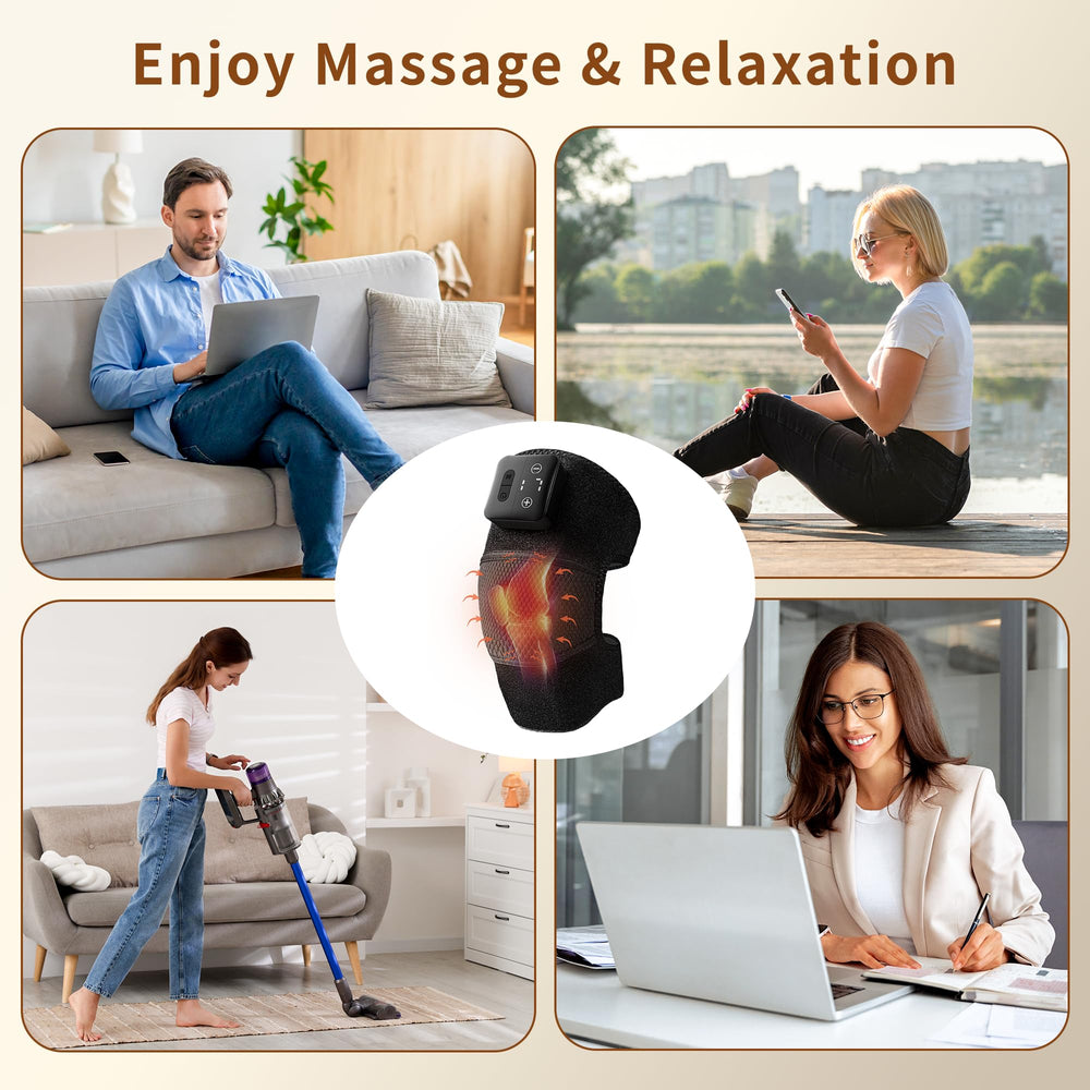 Nekteck knee massager safety design with auto shut-off after 20 minutes.