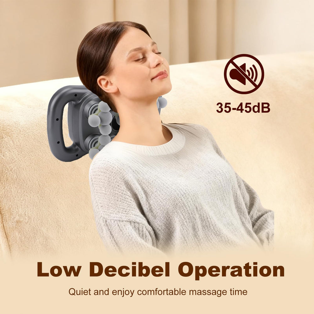 nektron 28-head massage gun set type-c charging for fast recharging