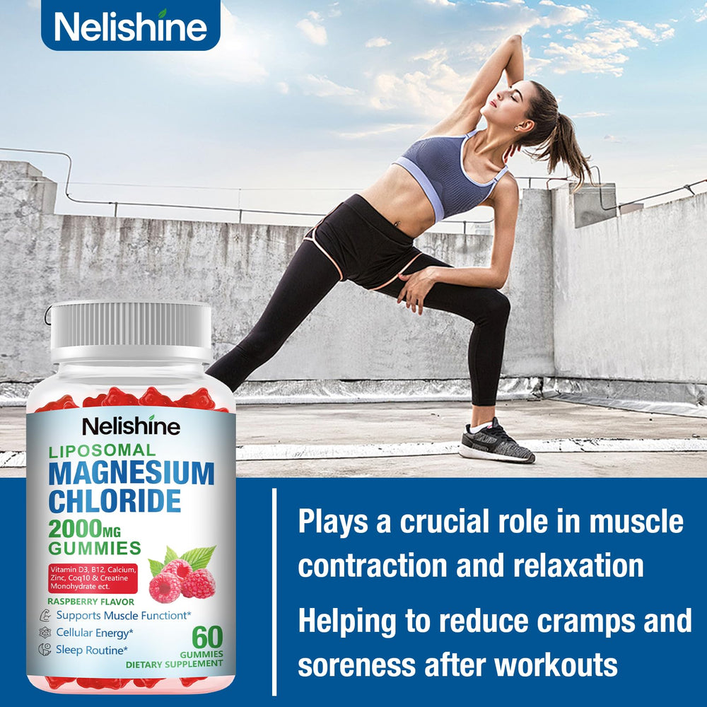 Nelishine gummies close-up texture highlighting raspberry flavor for daily energy