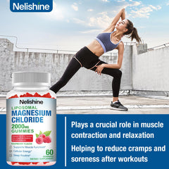 Nelishine gummies close-up texture highlighting raspberry flavor for daily energy