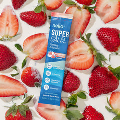 Close-up of ingredients highlighting L-Theanine and Ashwagandha in the blend.