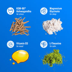 Nello SuperCalm ingredients list highlights no sugar and clean formula.