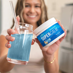 Nello SuperCalm label emphasizing no sugar and non-GMO ingredients