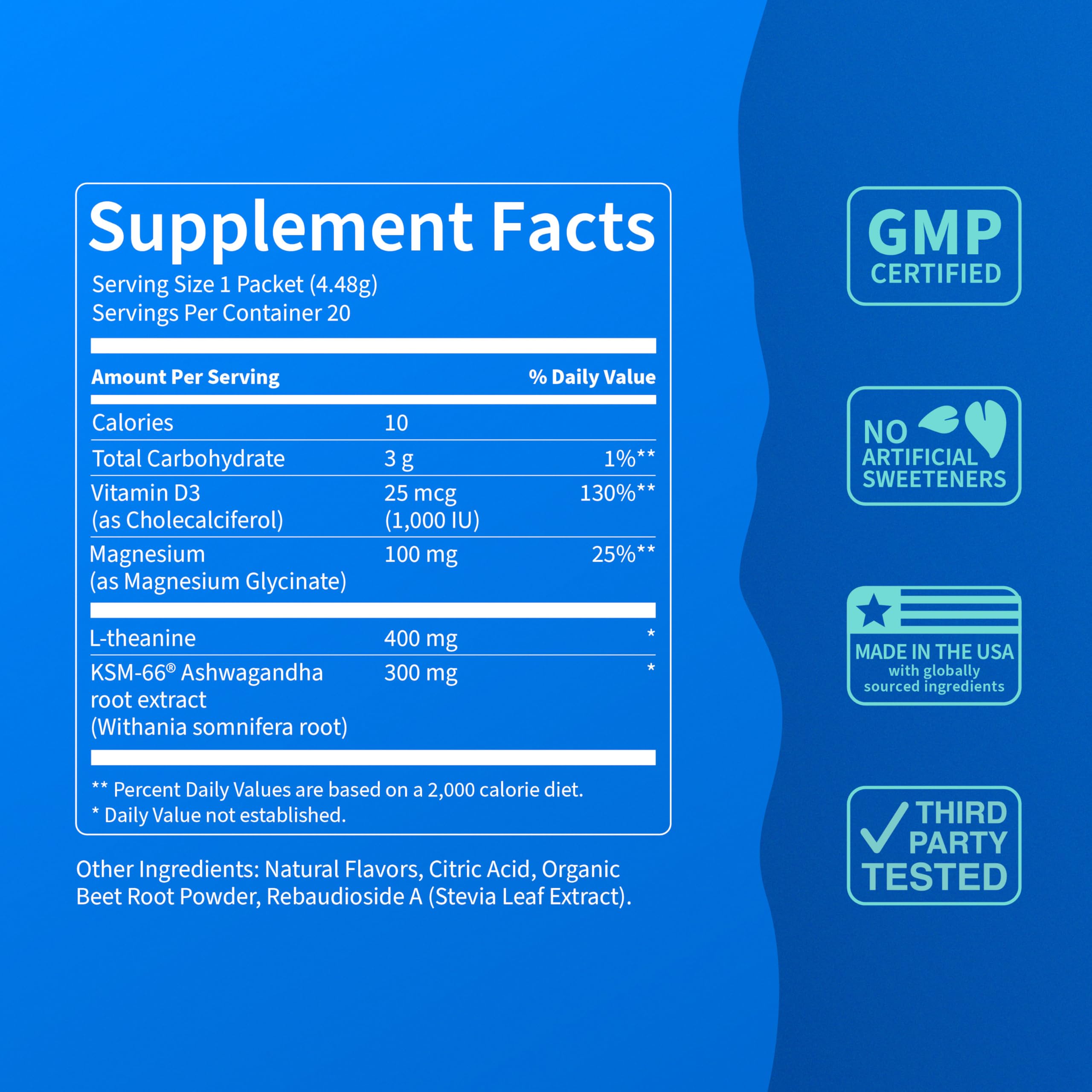 Nello SuperCalm magnesium glycinate formula image for restful evenings.