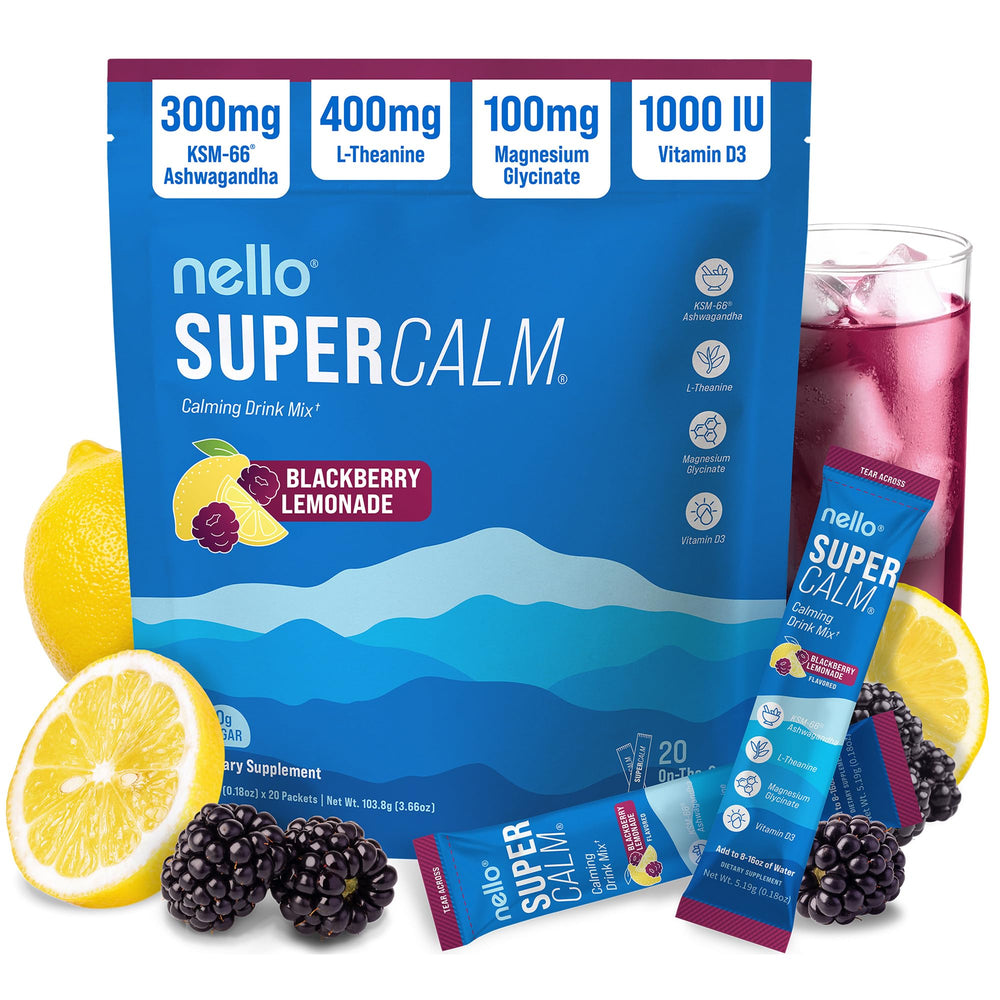 Nello Supercalm packet with Spiced Apple for on-the-go relaxation and focus