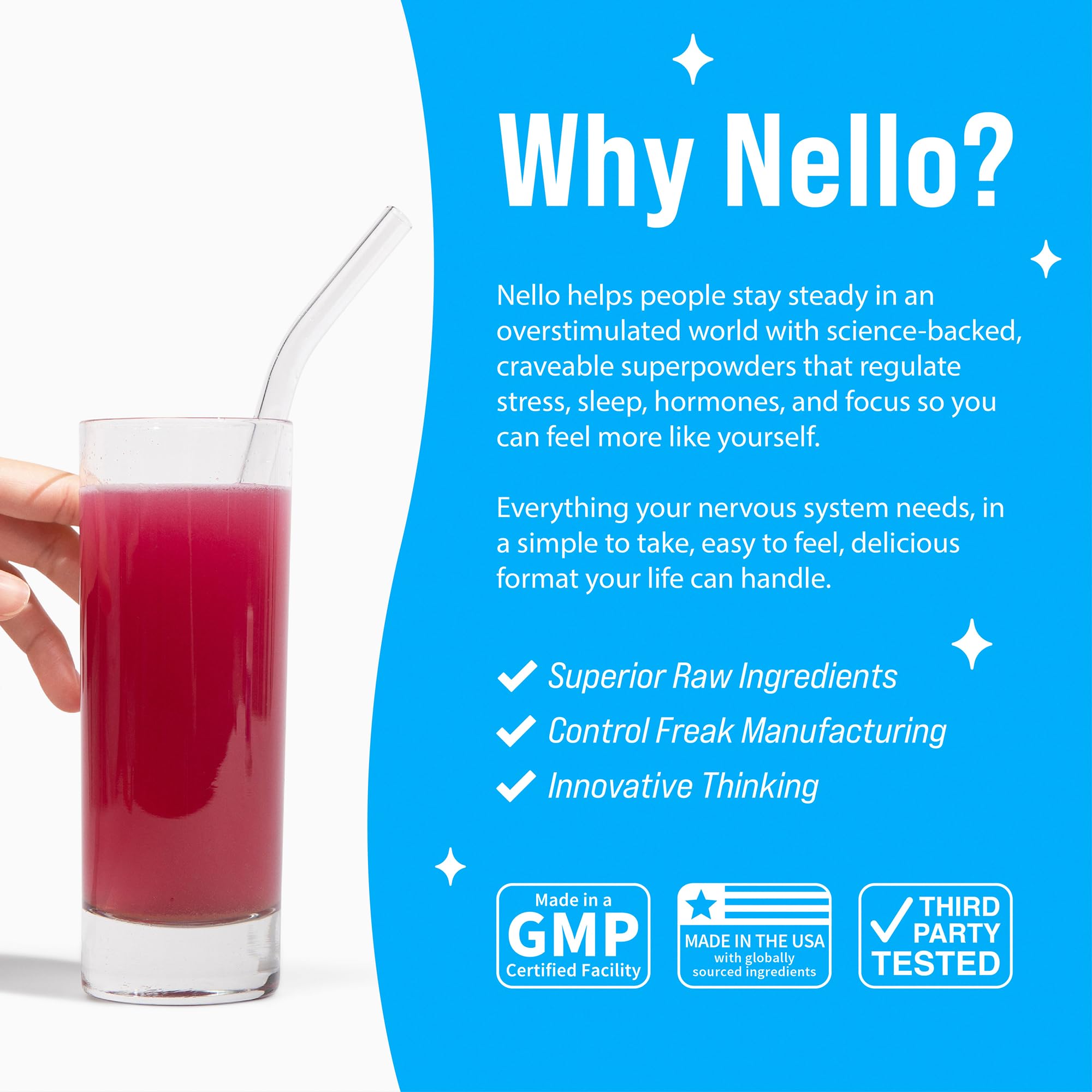 Nello Supercalm sleep-scene portraying a calm nighttime routine