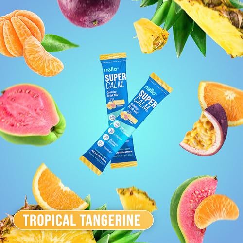 Nello SuperCalm tropical tangerine canister for daily mood and rest support.