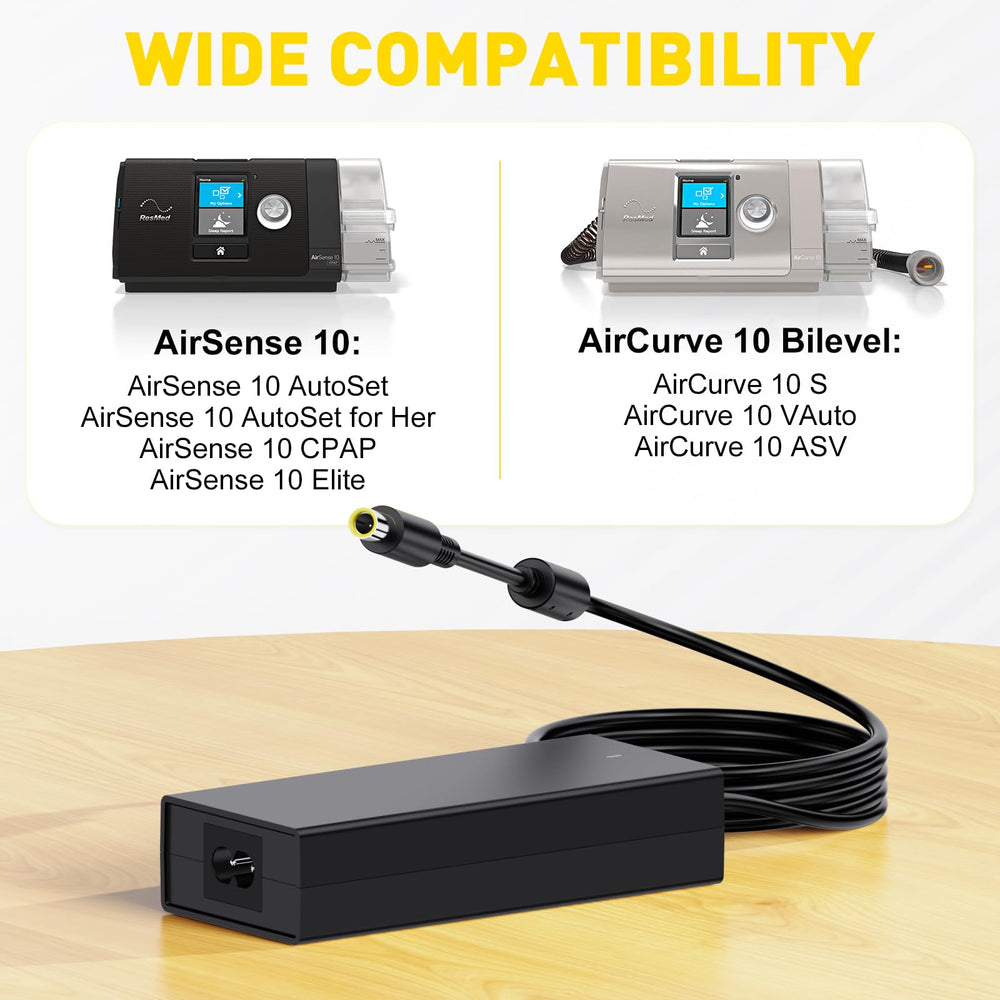 NENASEW lightweight CPAP charger highlights compact design for effortless packing