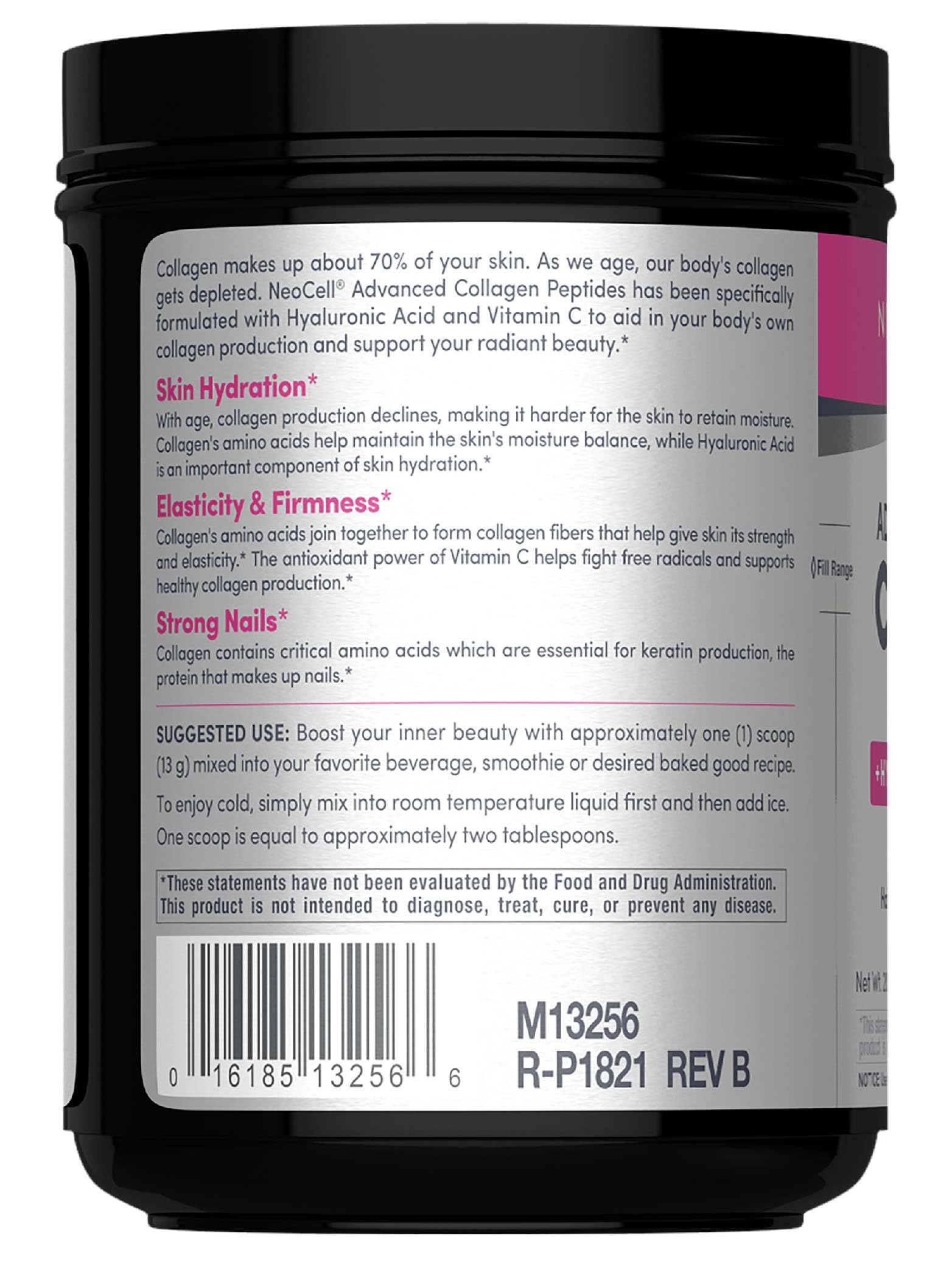 Hydrolyzed collagen peptides close-up emphasizing small peptides for potential body absorption