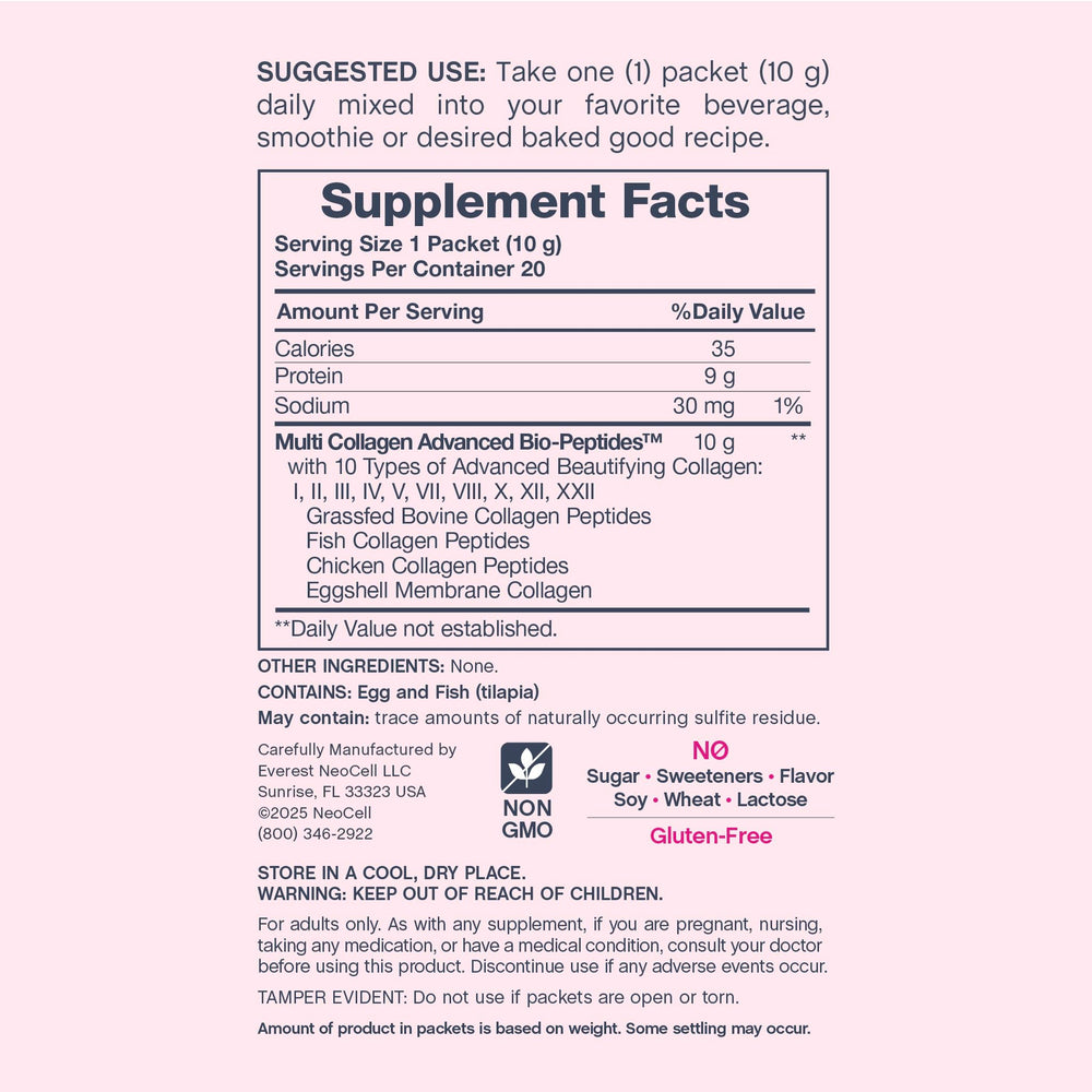 NeoCell collagen powder dissolves easily into your drink