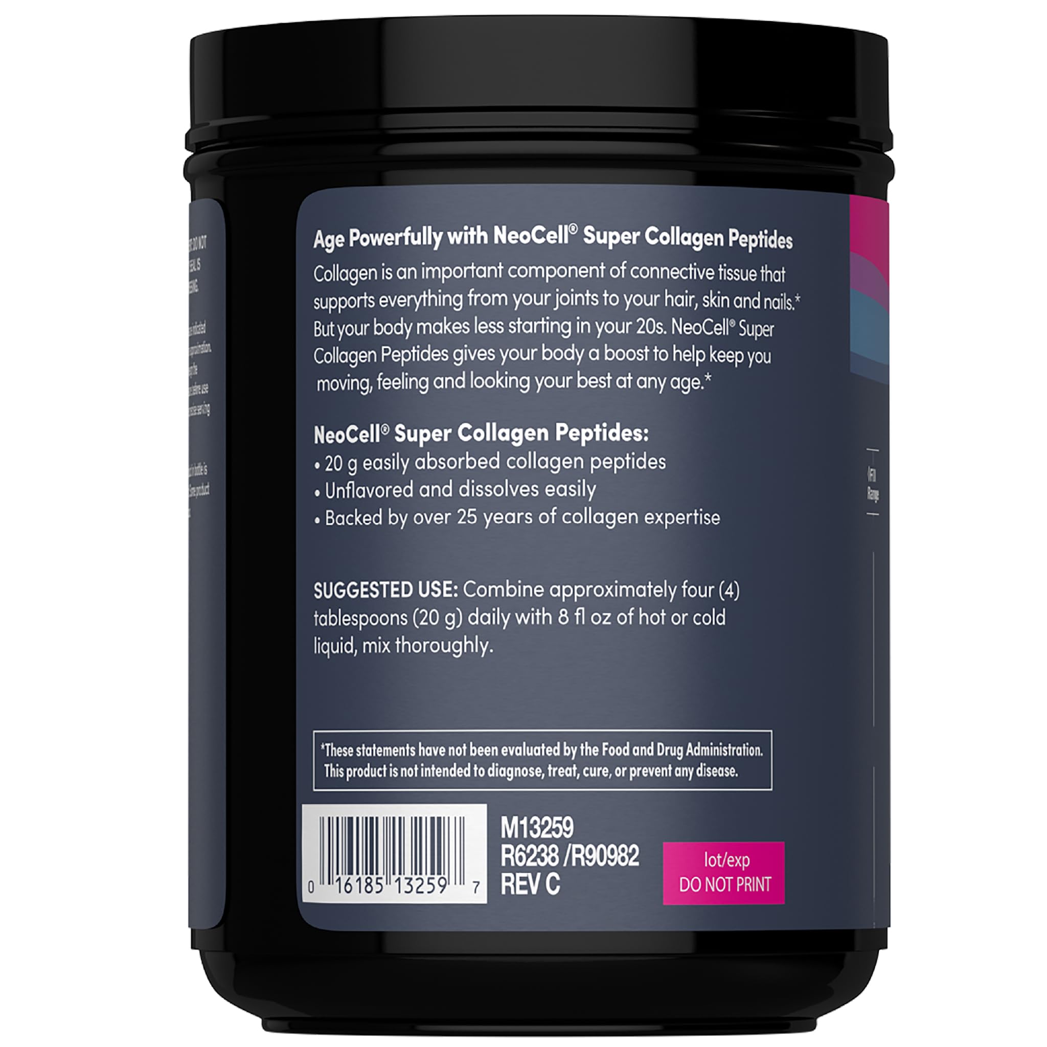 NeoCell collagen powder mixed into coffee for a smooth neutral blend