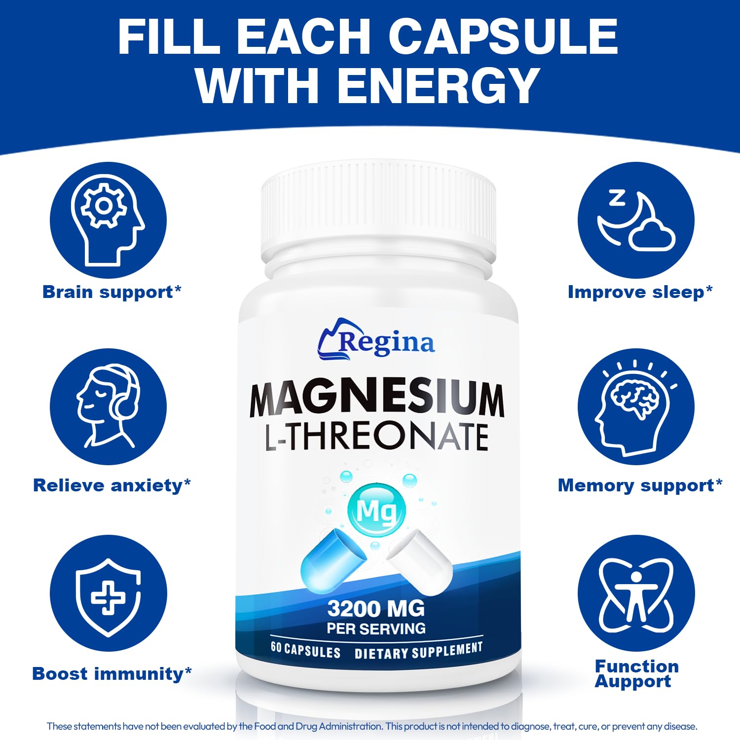 NEOGLI Brain Focus Support bottle emphasizes mental clarity