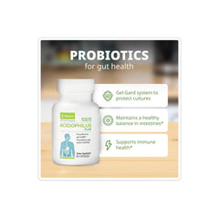 NeoLife Acidophilus Plus capsule closeup highlighting daily probiotic use