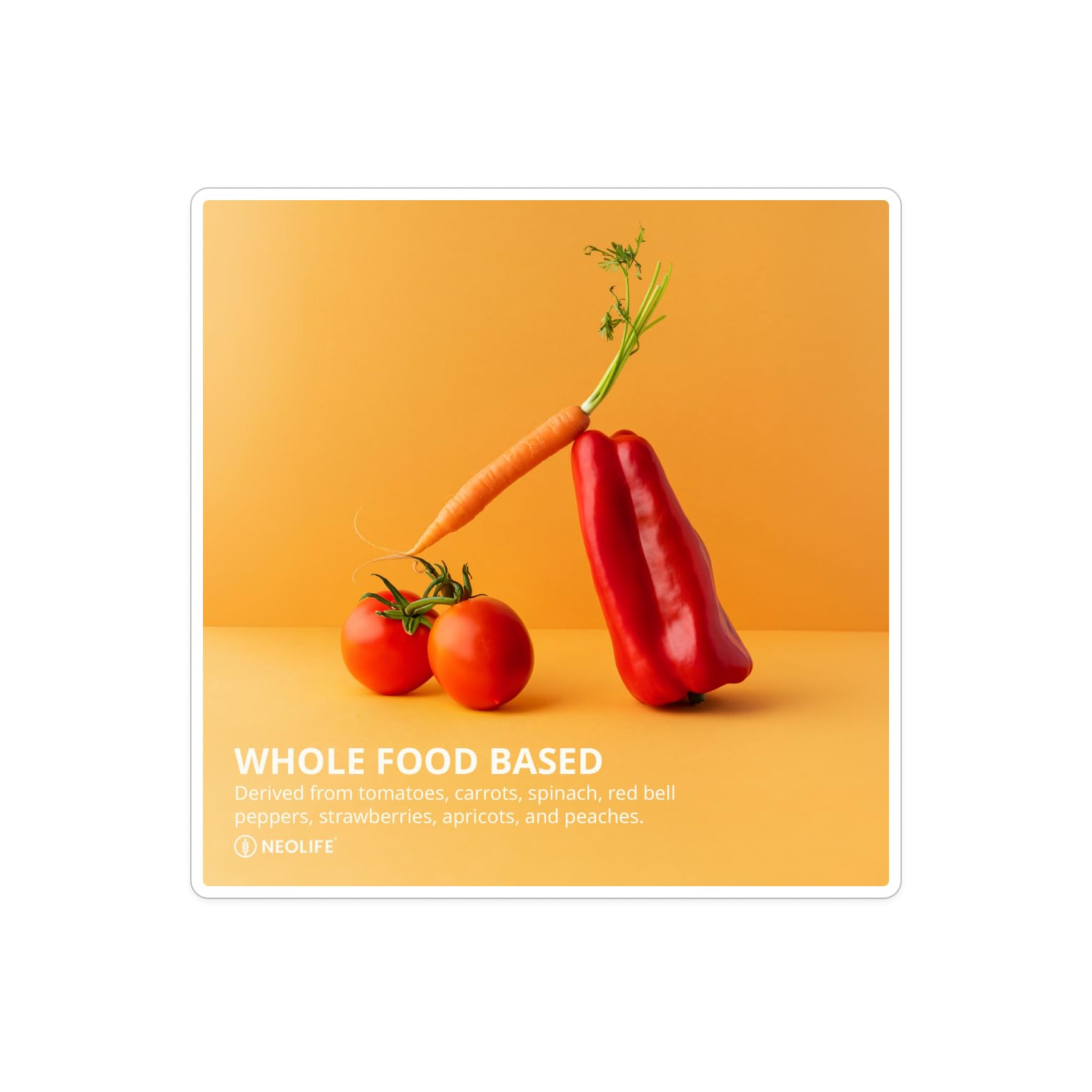 NeoLife Carotenoid Complex softgels image emphasizing convenient daily intake