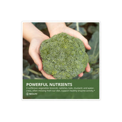 NeoLife Cruciferous Plus tablet pack demonstrates easy on-the-go supplementation.