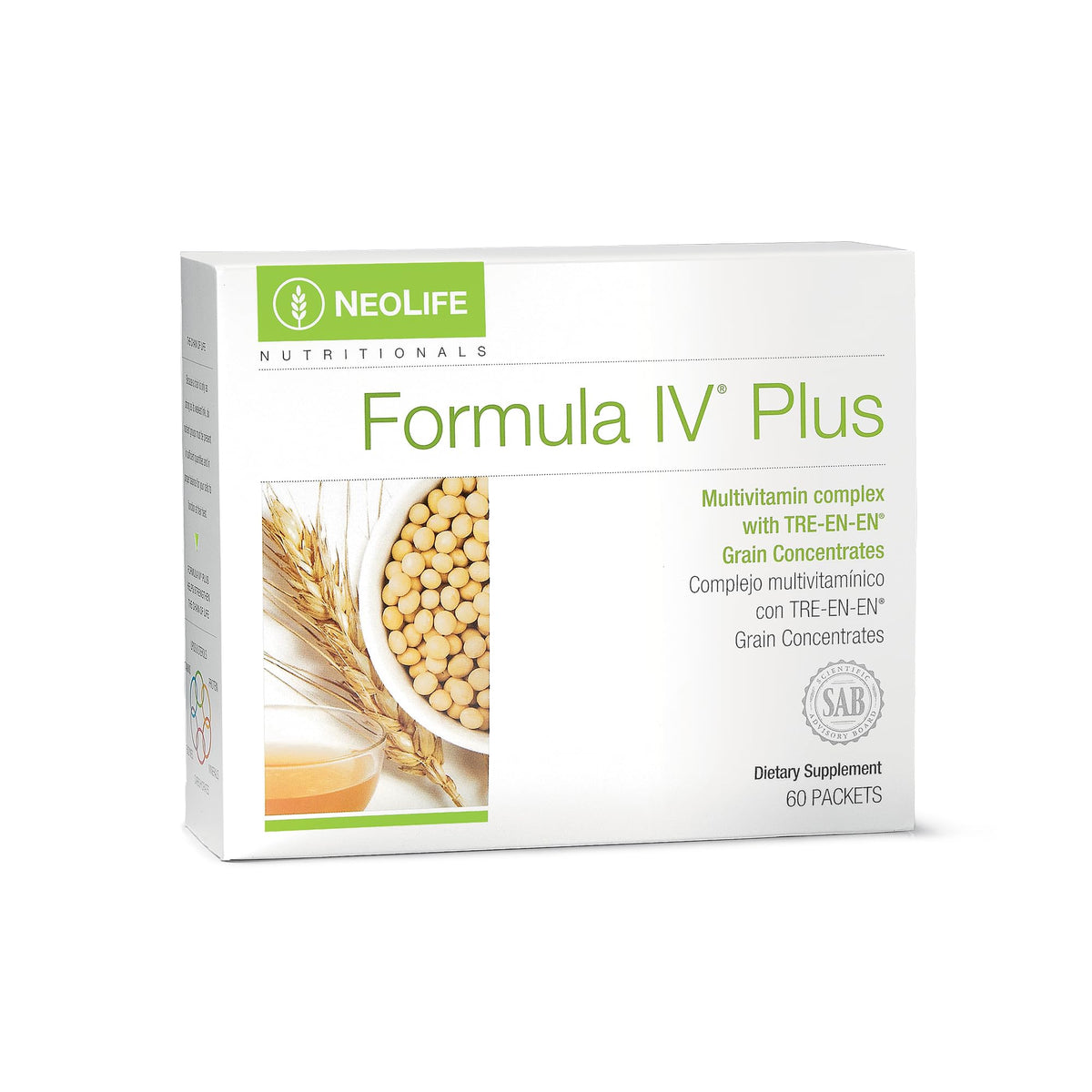 NeoLife Formula IV Plus Softgel bottle front view supports daily nutrition.