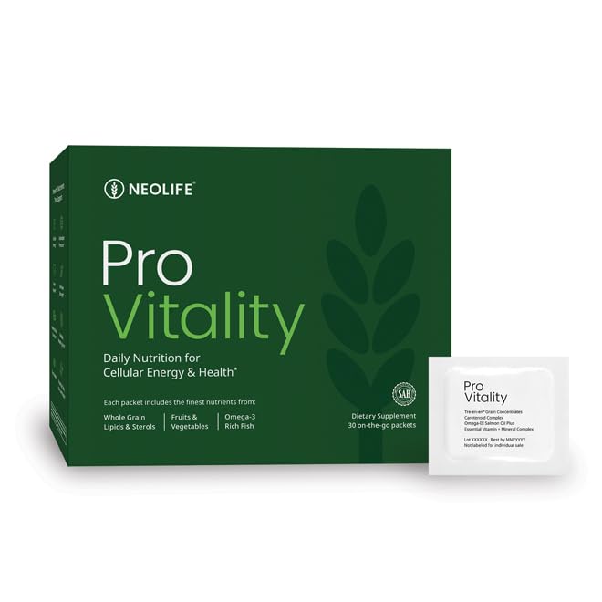 NeoLife Pro Vitality packets close-up for easy daily nutrition on the go.