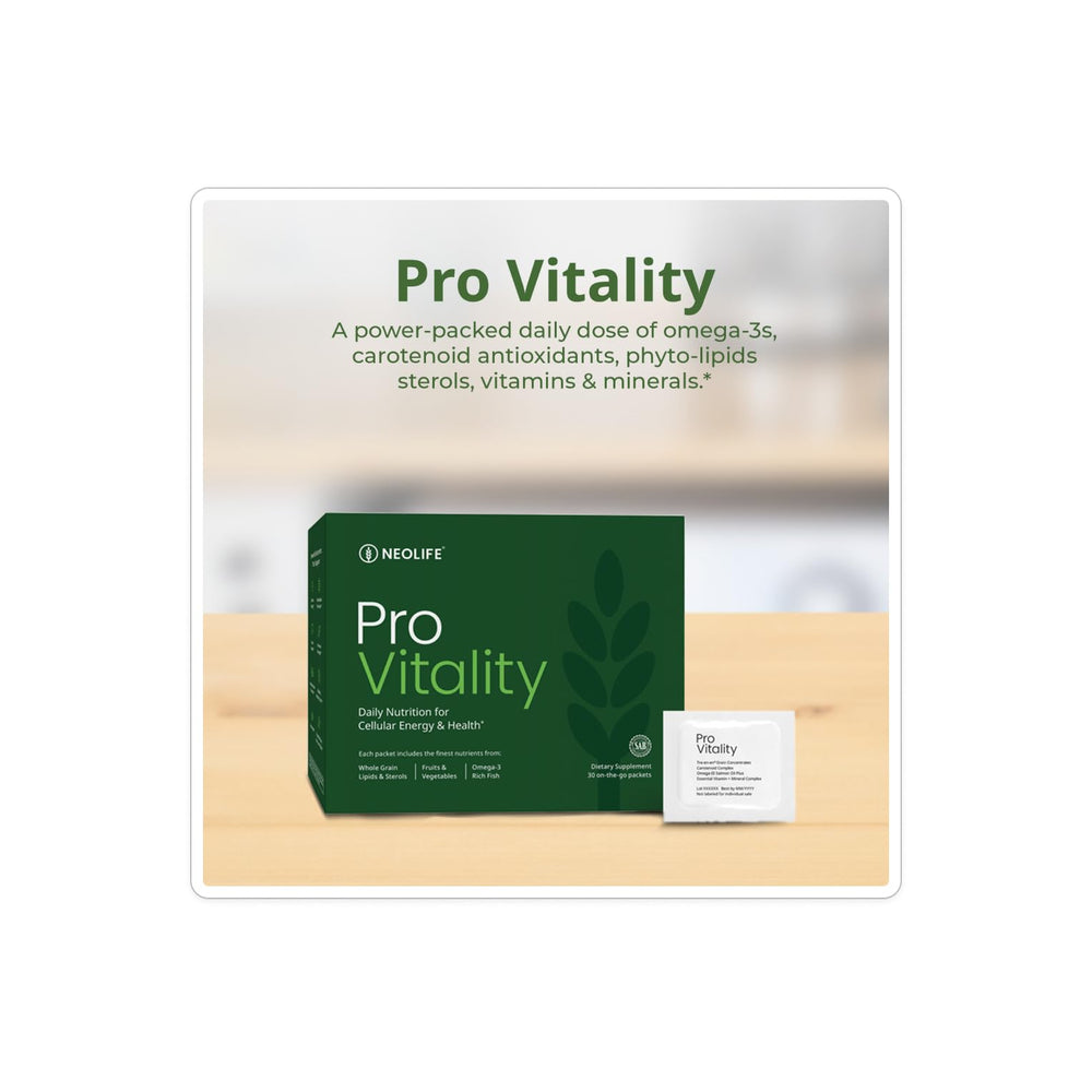 NeoLife Pro Vitality tablets show convenient daily dose option.