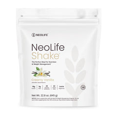 NeoLifeShake creamy vanilla tub for easy daily nutrition