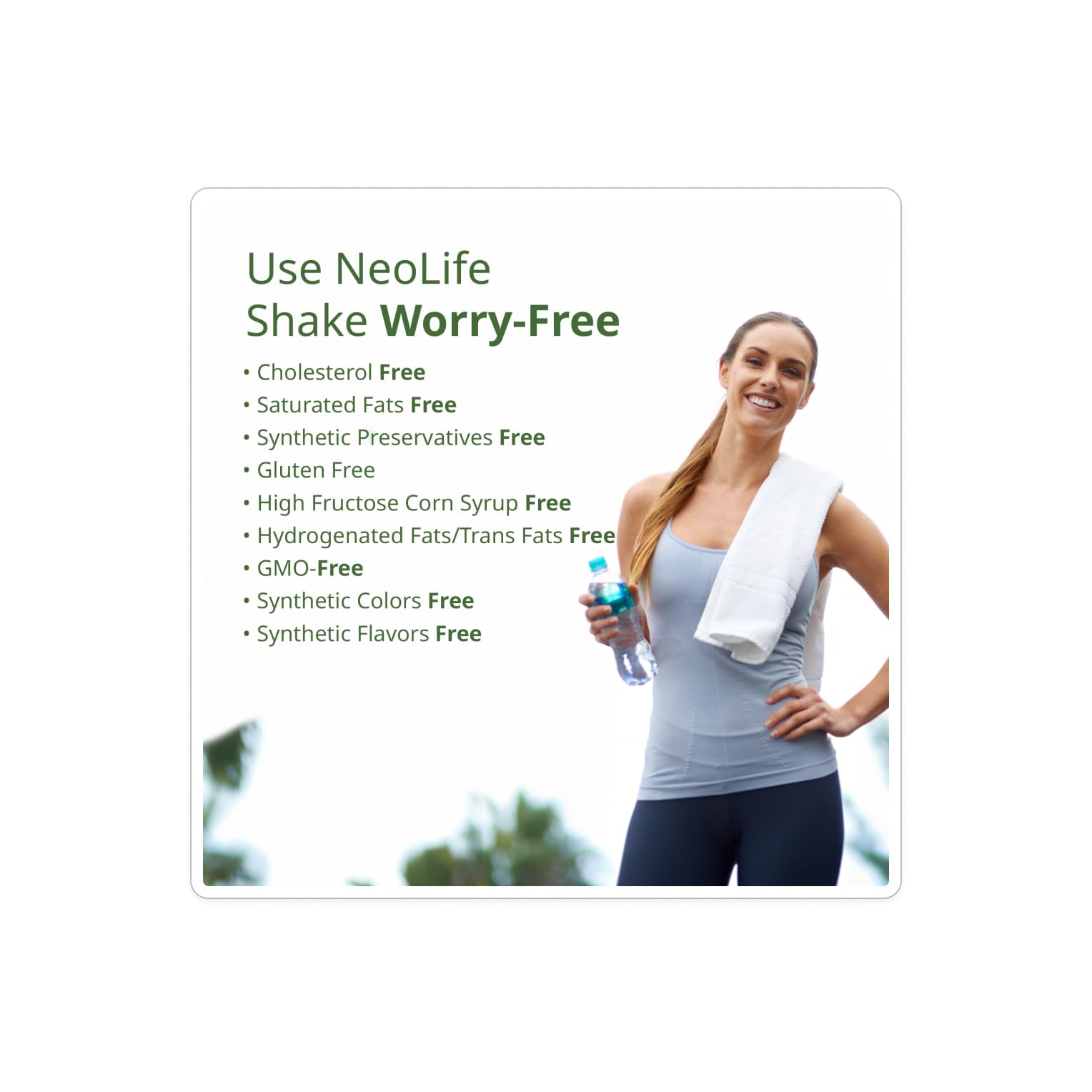 NeoLifeShake scoop and bottle highlighting quick meal preparation