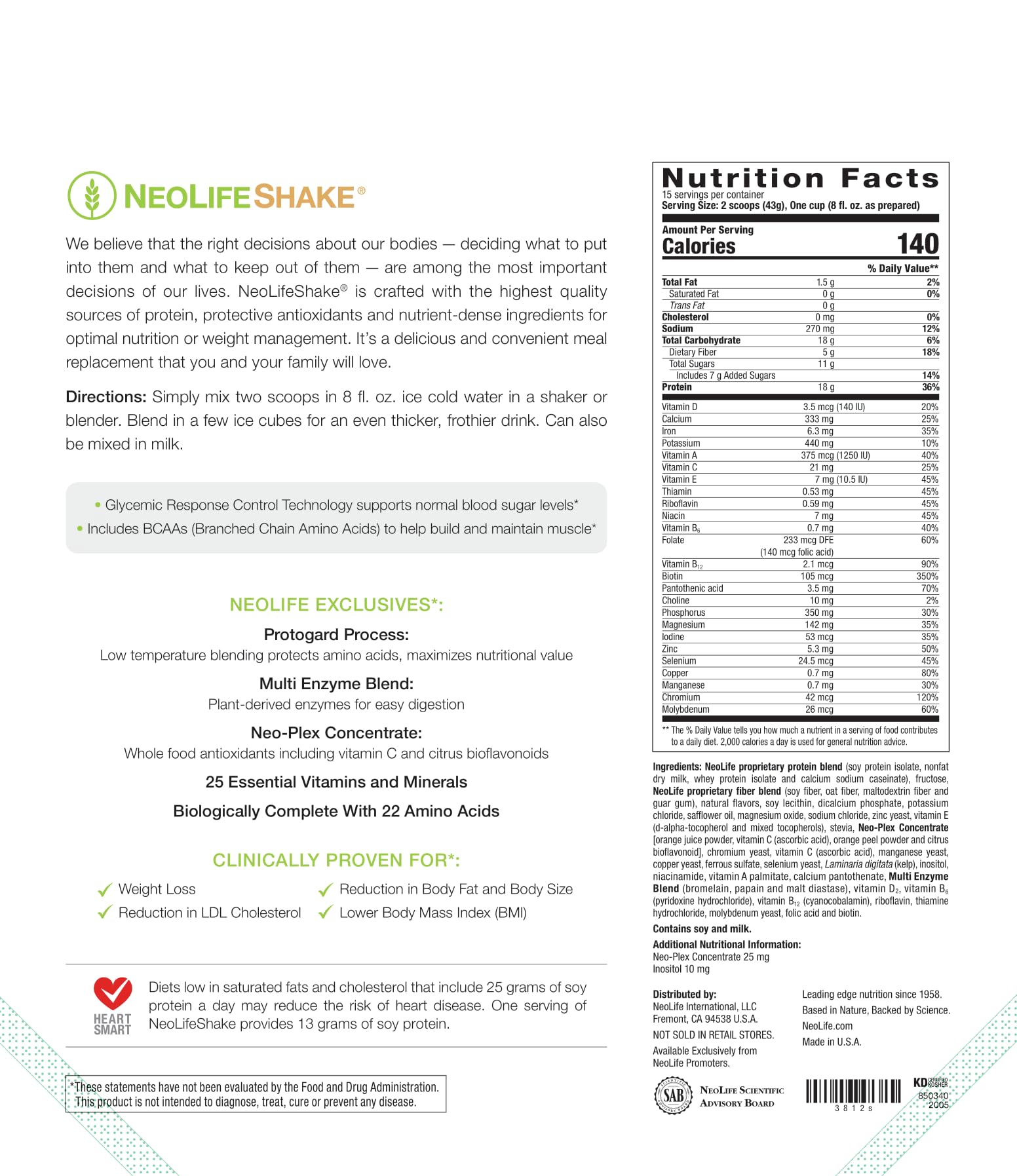 NeoLifeShake vanilla milk pour for a quick, satisfying meal