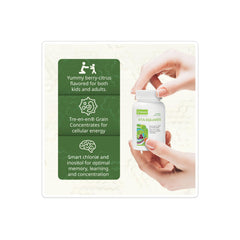 NeoLife Vita-Squares bottle shot highlights convenient chewables for busy families.