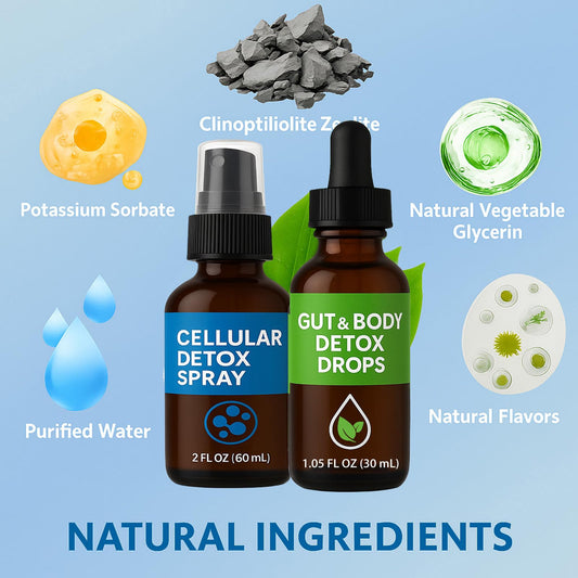 Neonomicon Zeolite Detox drops for gut health and energy support