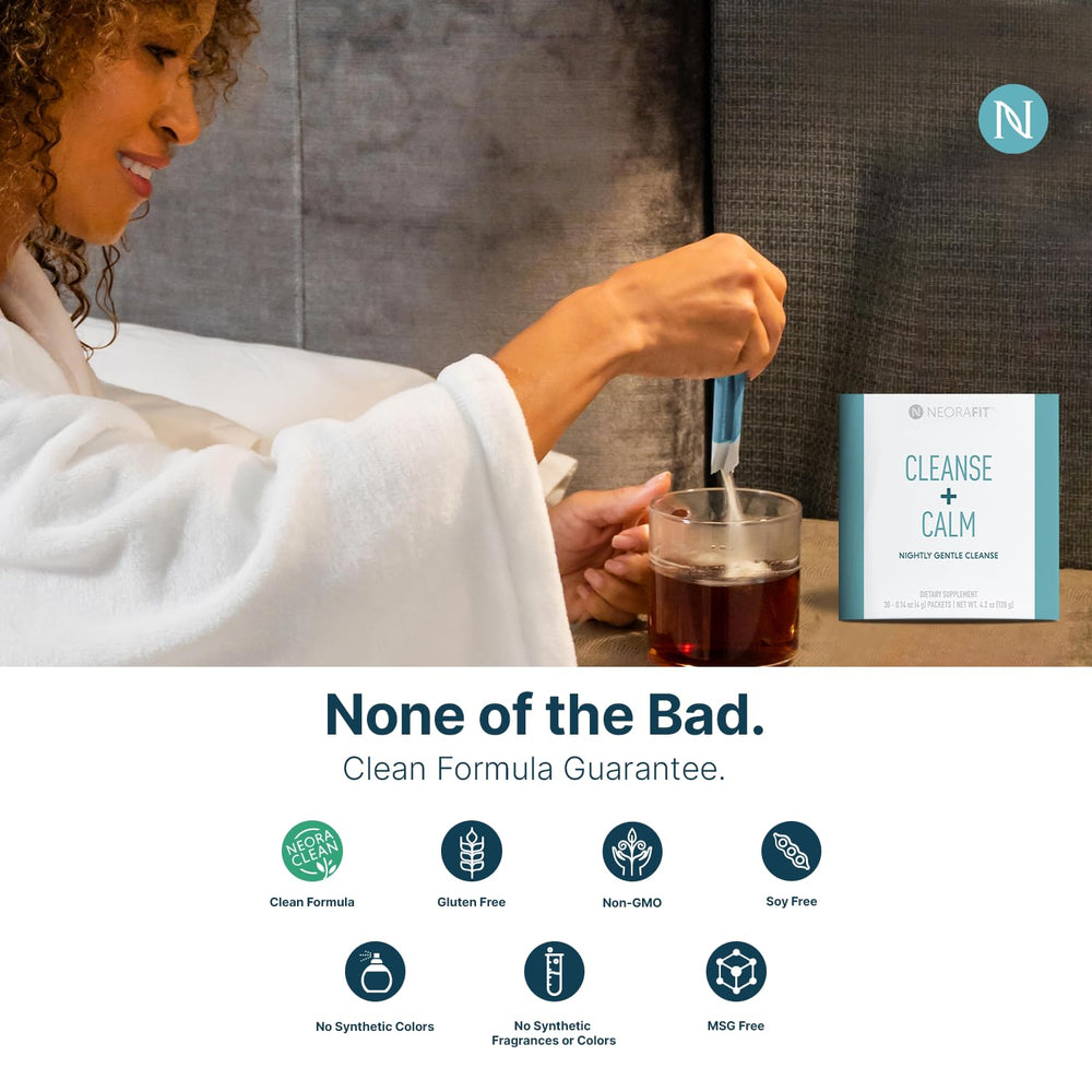 NeoraFit tea cup demonstrates easy nightly use before bed.